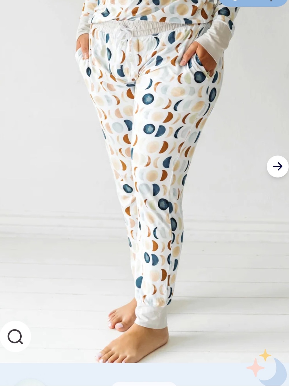 Little Sleepies Luna Neutral Sleep Pants L